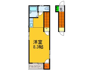 ﾁｪﾘ-ﾊｲﾂ東本町５の物件間取画像